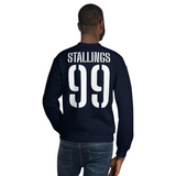 Customized Name & Number Stingers Hoodie (gray/blue design)