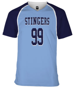 Customized Name & Number Blue Stingers Fan Jersey
